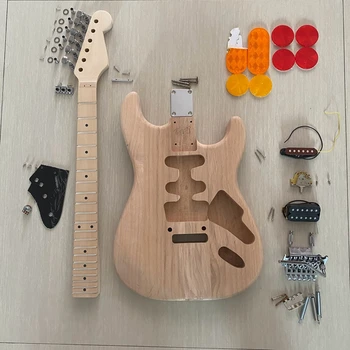 Eddie Van Halen guitar natural wood color alder wood body in stock diy electric gutiar with accessories