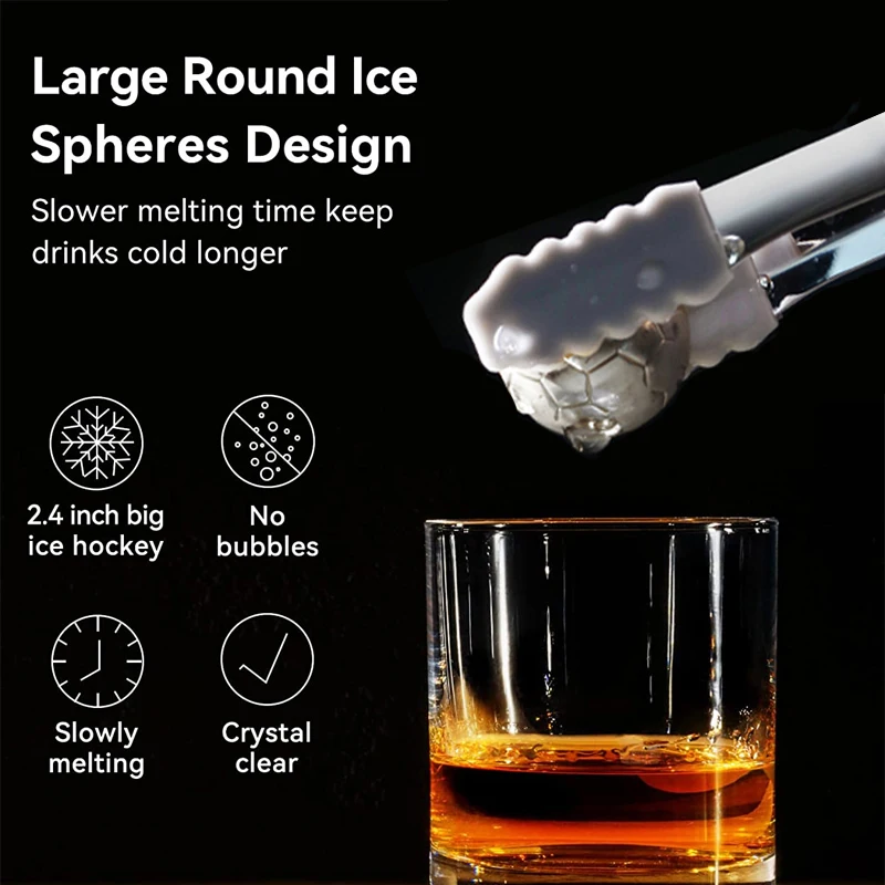  4Pcs Round Whiskey Stones Spherical Reusable Stainless