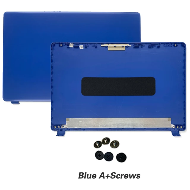 Black 15.6-Inch Laptop LCD Back Cover with Front Bezel and Hinges