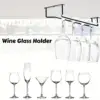 under Cabinet Wine Glass Holder Sturdy under Shelf or Cabinet Hanging Organizer for Storage Cabinet under Counter Household Bar 1
