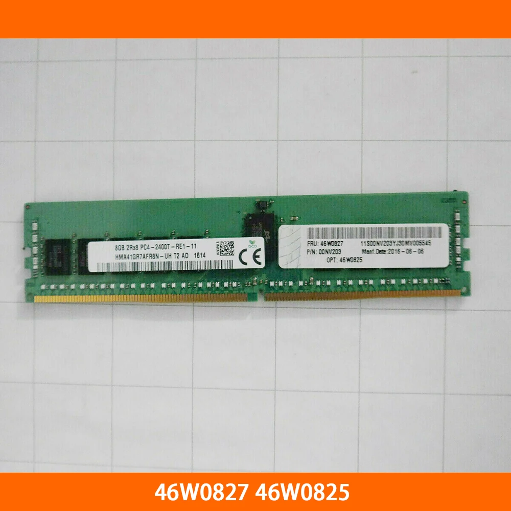 Memoria Server 1 Pz Per Lenovo 46 W0827 46 W0825 8G 2 Rx8 Pc4-2400T Ddr4 2400 Reg Ecc Completamente Testato