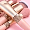 10pcs Professional Diamond Makeup Brushes Set Foundation Eyeshadow Powder Blush Eyebrow Eyelash Brush Face Cosmetic Beauty Tools 4