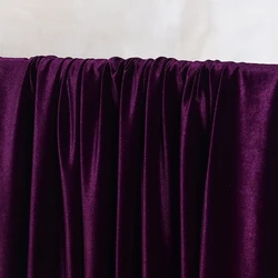 Luxurious Red Velvet Fabric for Elegant Evening and Wedding Decorations (Dark purple)