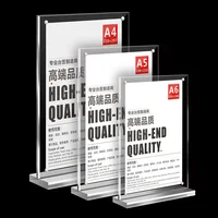 Acrylic Sign Holder POP Display Stand Rack Desktop Advertising Sign Board Poster A4 A5 A6 Acrylic Price Tag Frame Picture Holder 1
