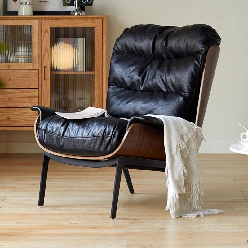 

Lounge Bedroom Living Room Chairs Recliner Modern Leather Vanity Living Room Chairs Dining Chaise Lounges Nordic Furnitures