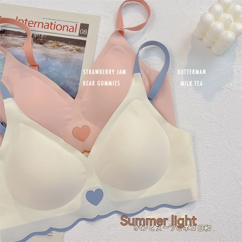 Push Up Bra Seamless Bras for girl Invisible Sexy Lingerie No Steel Ring Soft Support Bra Student underwear seamless bra