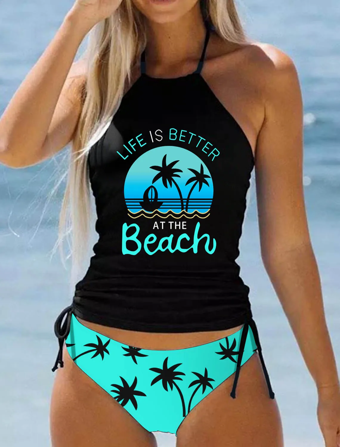 New Ladies Summer Bikini Set Holiday Style Two Piece Swimwear Ladies Sexy Swimwear Two Piece Set S-6XL bikini set bikini swimsuit women swimwear