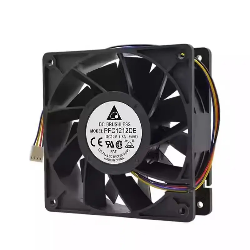 120mm X 38mm PFC1212DE 고속 7000RPM CFM 쿨링팬 12V 델타 12038 120x120x38mm 4.80A Ant S7 S9 D3 L3 E9 호환