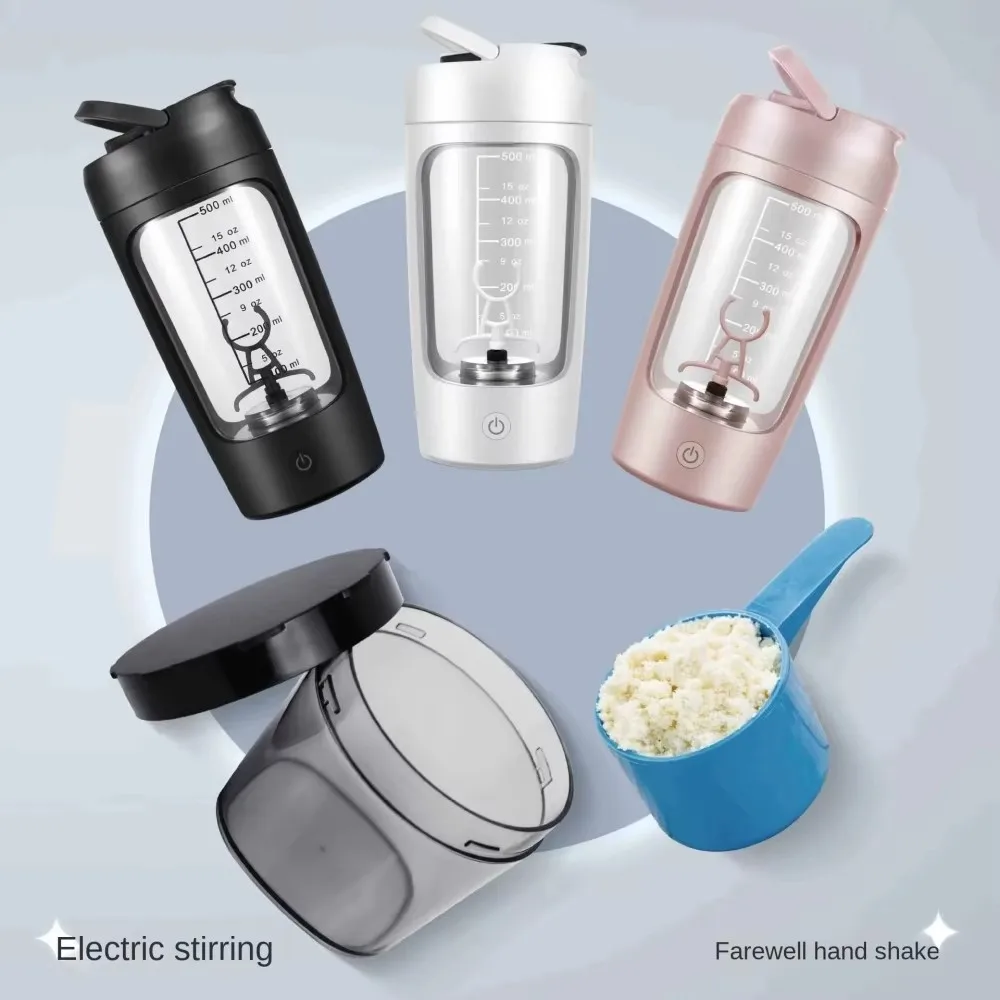 Multifunctional Mixing Cup Automatic Mini Portable Rechargeable Shaker Cup Sports Fitness Protein Powder Mixing 650ML shaking cup,protein shaker cup,shaker bottle,electric stirring cup,self stirring shaker cup