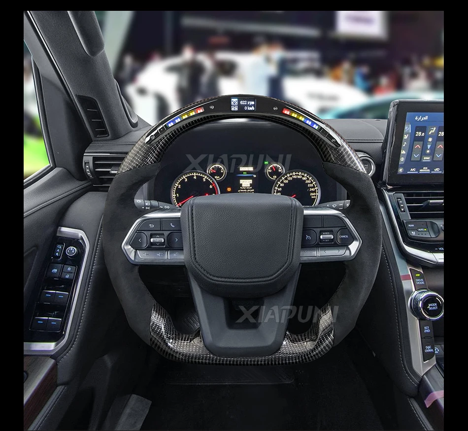 Elite Carbon Command: LED-Integrated Racing Wheel for Toyota Land Cruiser LC300 2022 - - Racext 33