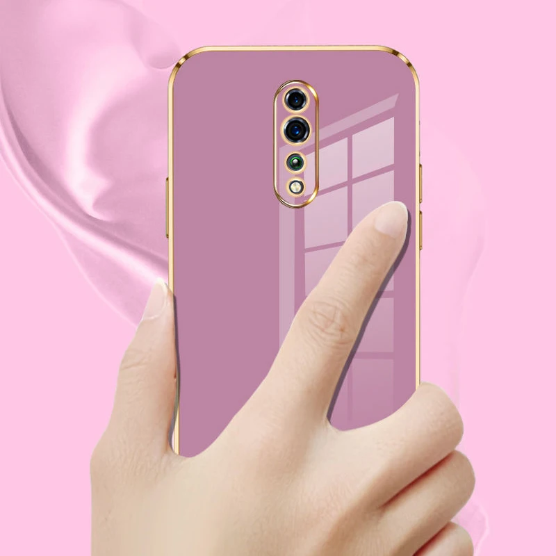 Frosted Translucent Shockproof Case with Silicone Frame for OPPO Reno Z - Hard Clear Cover