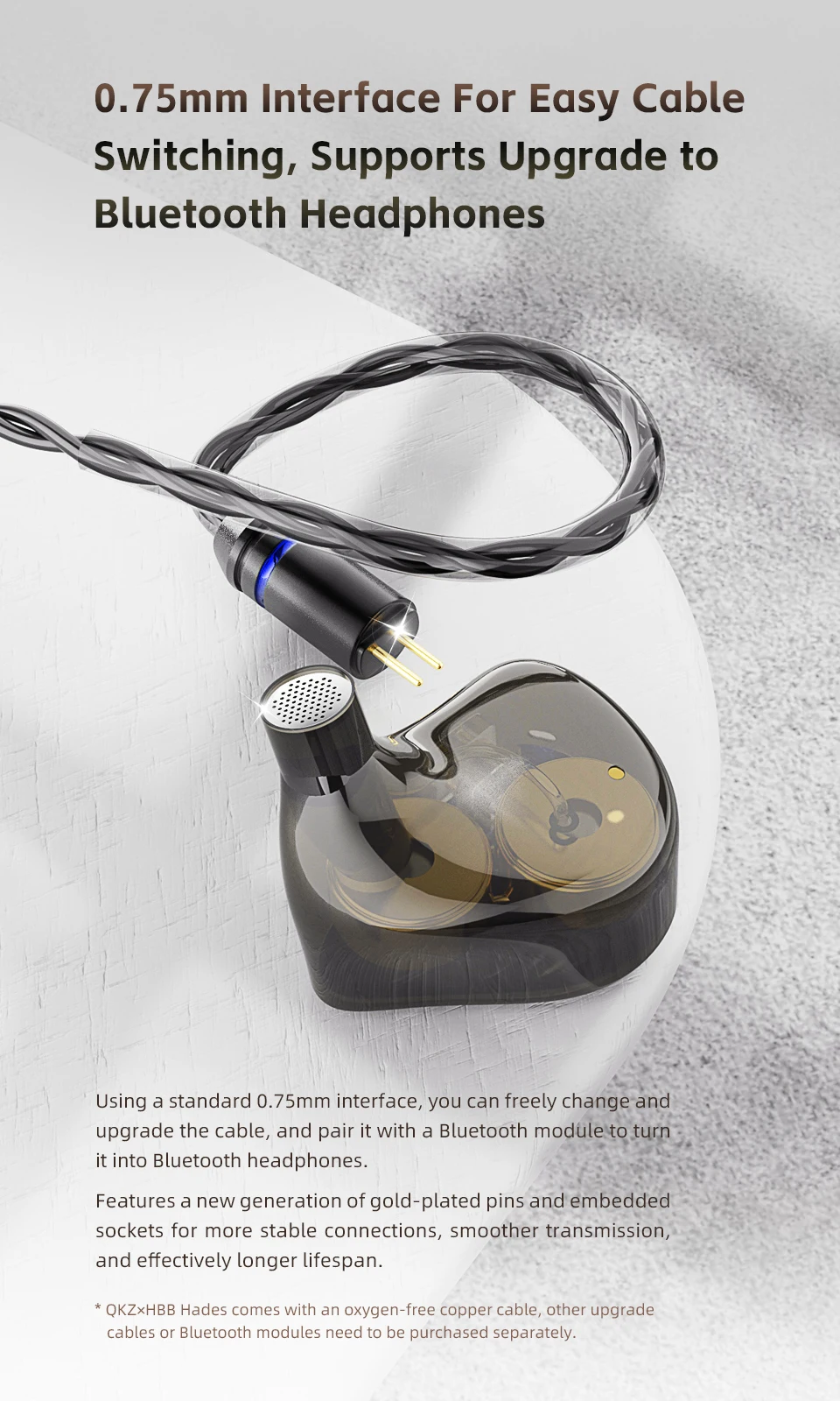QKZ X HBB Hades 2DD In-Ear Earphone description image 12