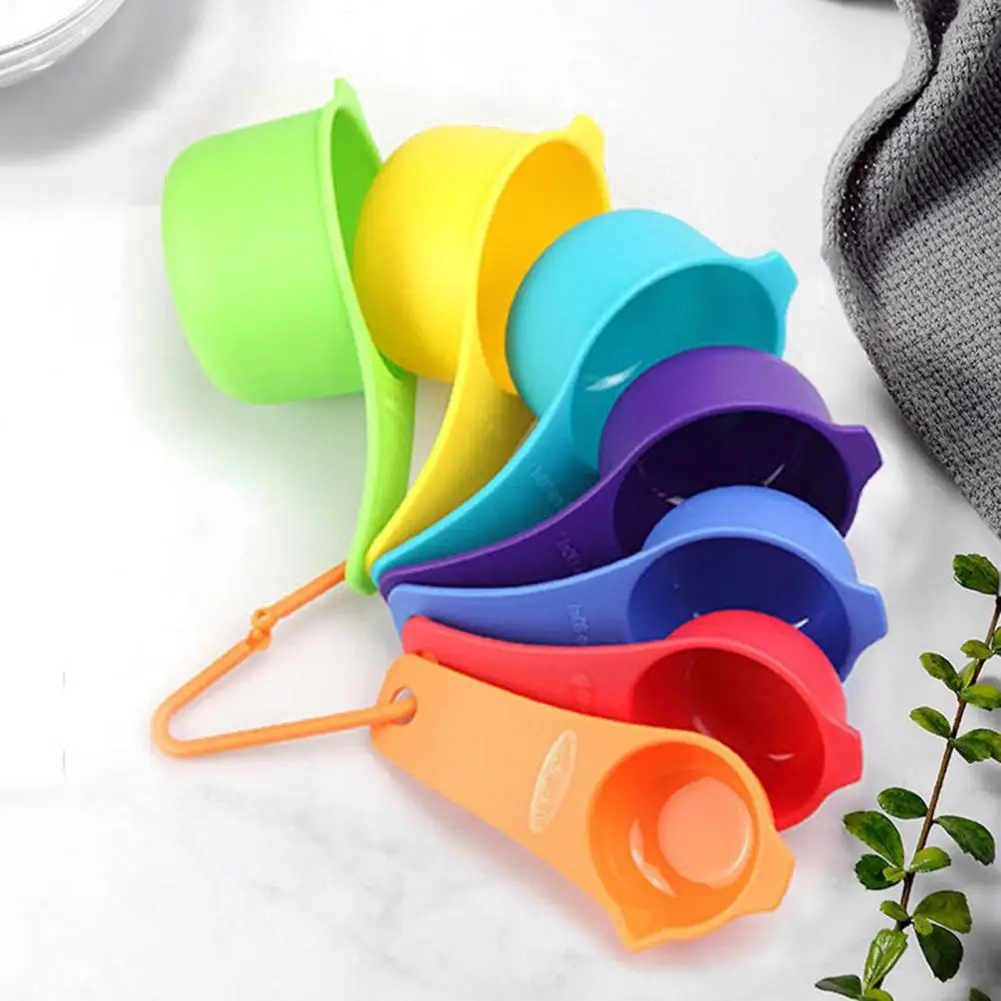 Measuring Cups Food Grade Measuring Cup Spoon Set with Long Handle Dry Metric  Measure Kit for Sugar Powder Seasoning Sugar - AliExpress