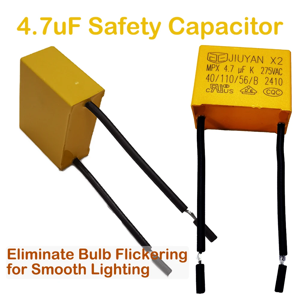Anti-Flicker X2 4.7μF Film Capacitor for No-Neutral Switches