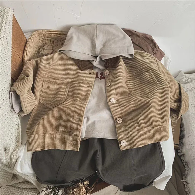 Vintage Corduroy Coat Infant Boys Outwear Clothes - Uniqwear