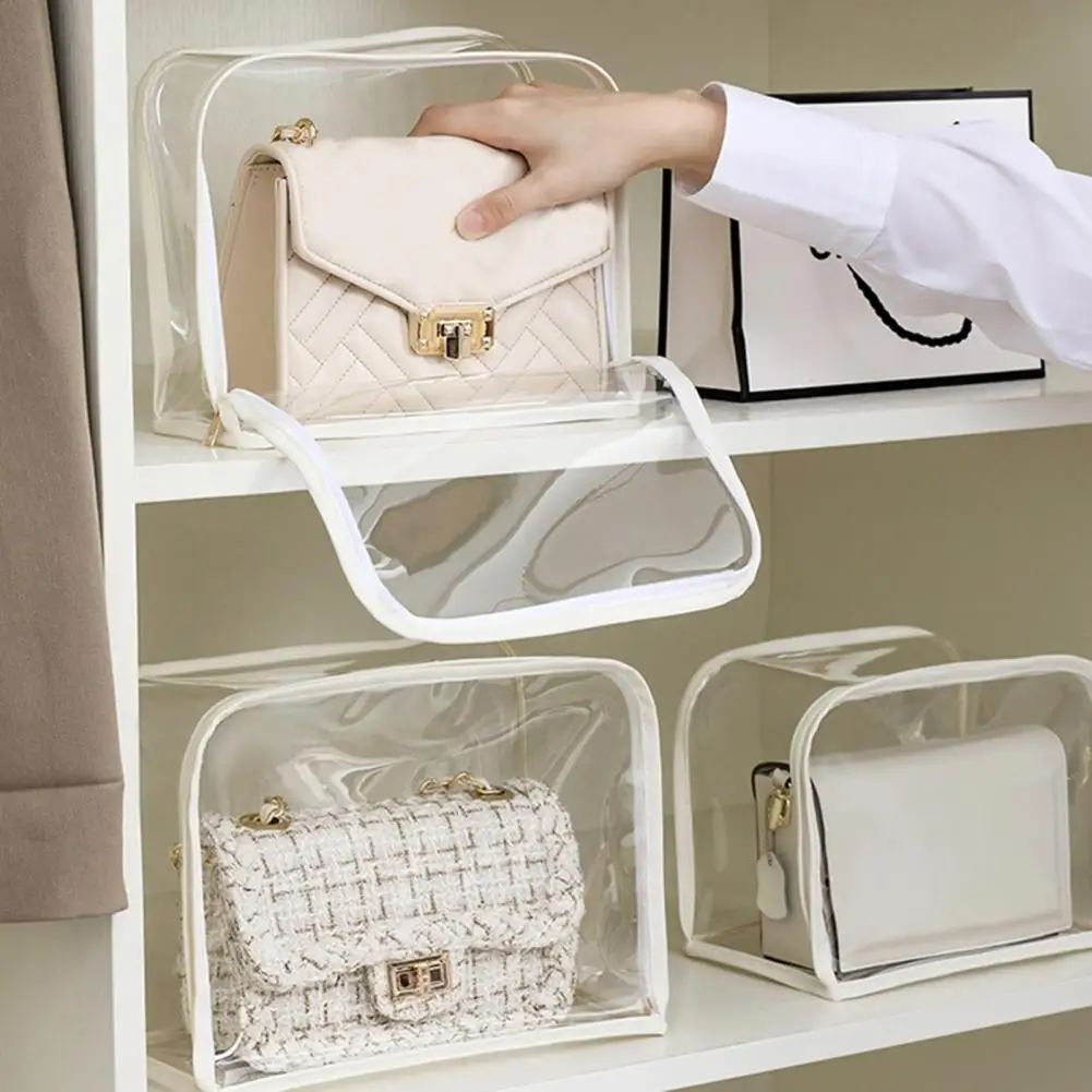Reusable Practical Women Purse Dust Bag Protector Clear Handbag Storage