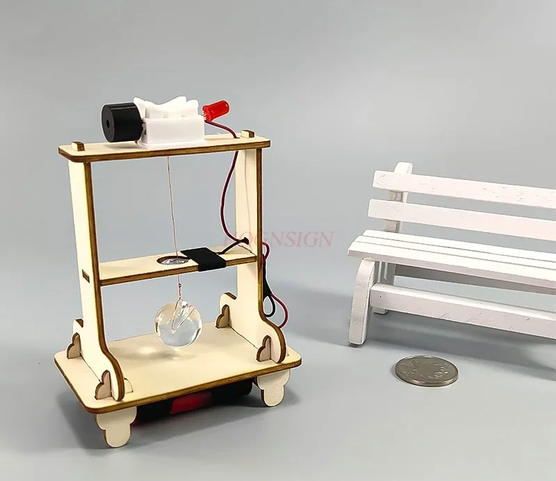 소형 과학 기술 제품, 수제 재료, 지진경보, DIY 장난감, 증기 과학 물리 실험