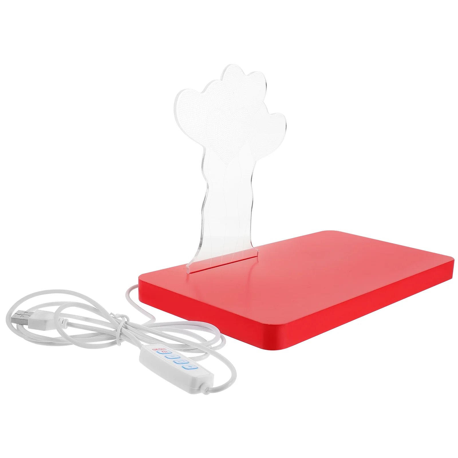 

Любовь ночью, оригинальный подарок, воздушный шар в форме сердца, лампа с оптической иллюзией, деревянные цвета для рабочего стола