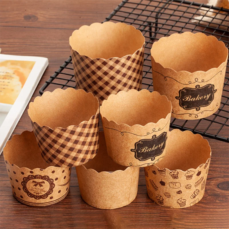 Paper Muffin Cups for Baking and Serving in Kitchen