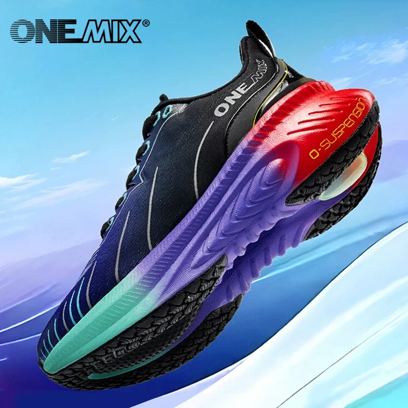 Onemix New Cushioning Running Shoes For Men Suitable Heavy Runners Lace 
