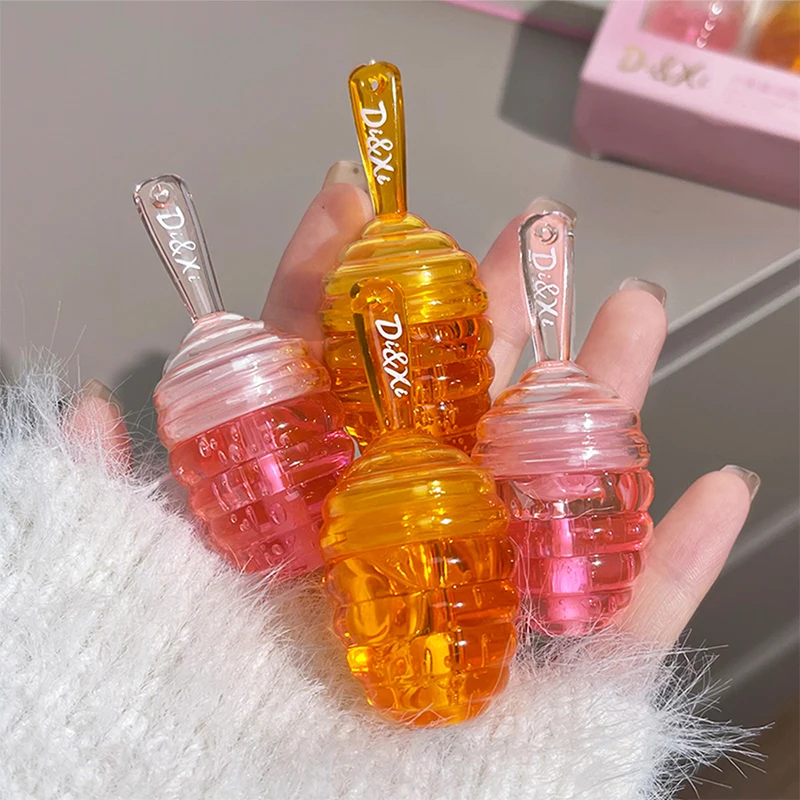 Honeypot lip oil set box Moisturizing hydrating layer mist lipstick all match lip moisturizing lip toot lip gloss parity 2