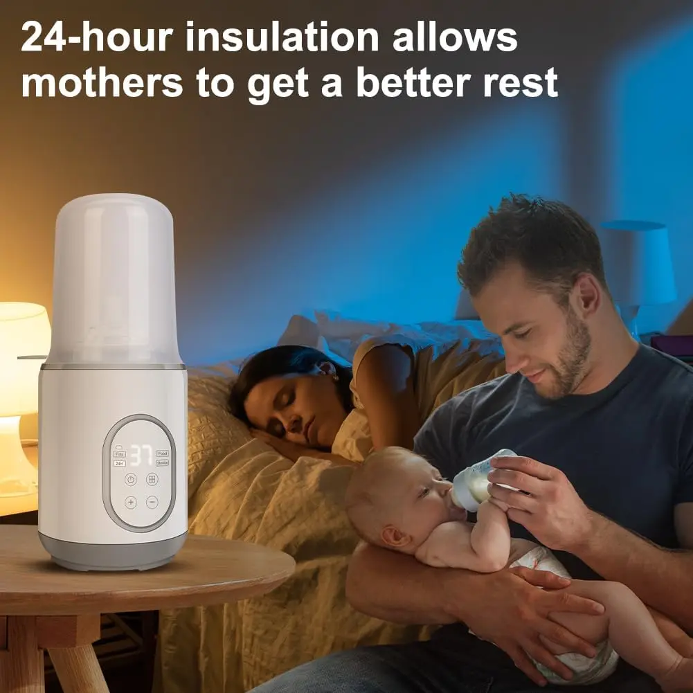 Baby Bottle Warmer 6 In 1 Automatic Baby Milk Warmer Baby Food Heater Safe Fast Feeding Bottle Warmer For Breastmilk Formula 6