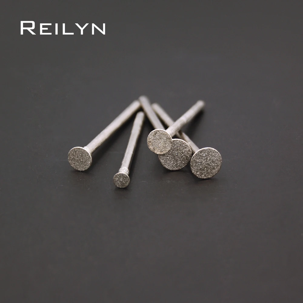 그라인딩 비트 다이아몬드 버 드레멜 연마 헤드, 회전 도구 조각, 유리 옥 스톤, 2.35mm 생크, 80 개/세트