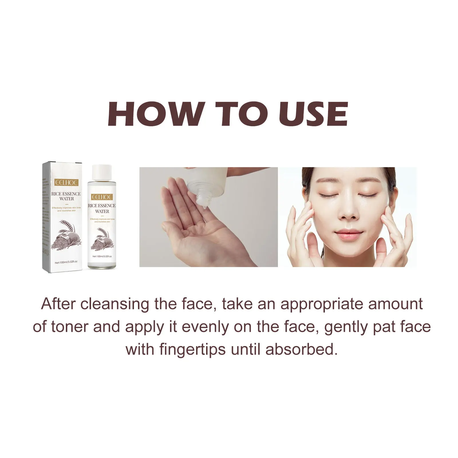 Rice Face Toner Anti Acne Dark Spot Remover Smooth Pore Oil Control Repair Rough Glow Rejuvenating Nourish Pore Shrinking Serum_voghion.com