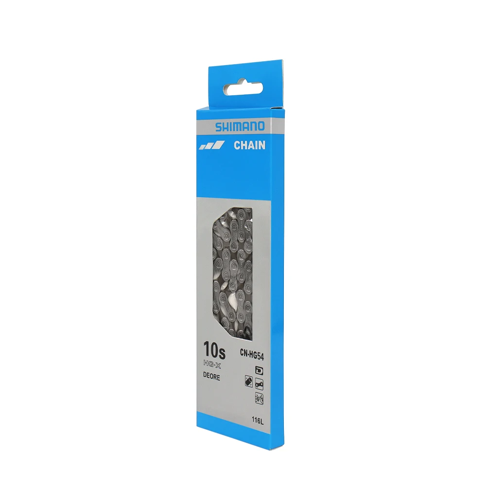 시마노 10 단 MTB 자전거 체인, 초좁은 HG54 DEORE 10 S HG-X 퀵 링크 자전거 체인, M4100 10v  자전거 부품