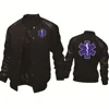 Spring Autumn Men's Jacket EMT Emergency Ambulance Print Splicing Sportswear High Quality Men's Baseball Uniform Men's top 1