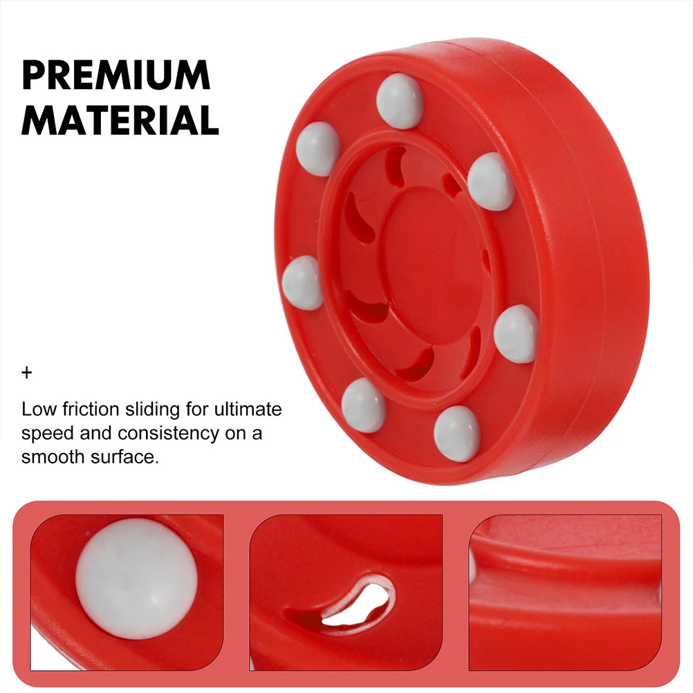 Roller Hockey Game Puck Street Hockey Puck Inline for Indoor and Smooth Outdoor Courts 2pcs hockey puck