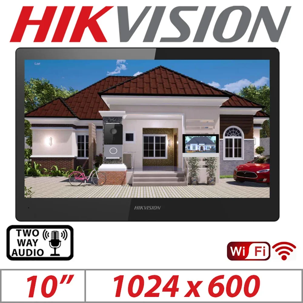 Hikvision Wifi POE IP محطة داخلية فيديو إنترفون 7...