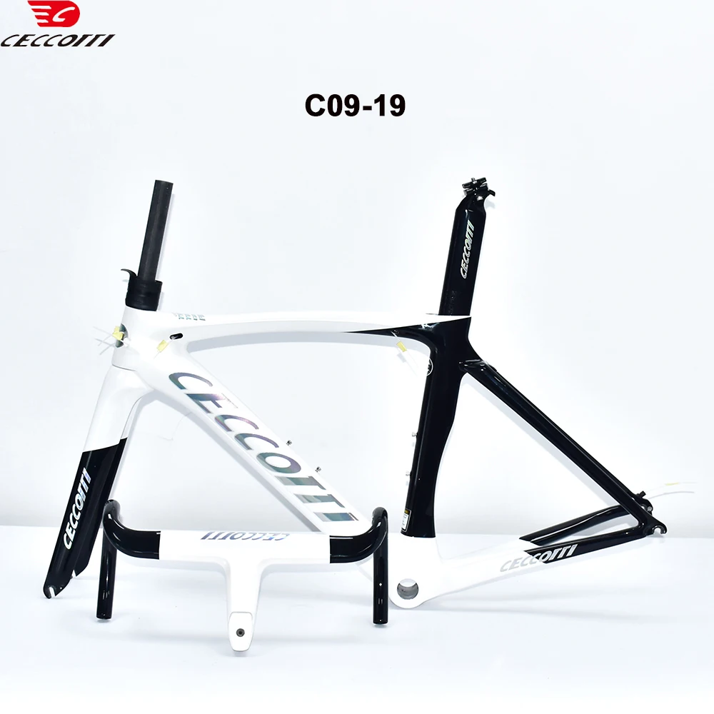 Ceccotti Carbon Road Frame V Brake Max 700*28C Road Bicycle Frameset Internal Cable 46-58cm Carbon Bike Frames