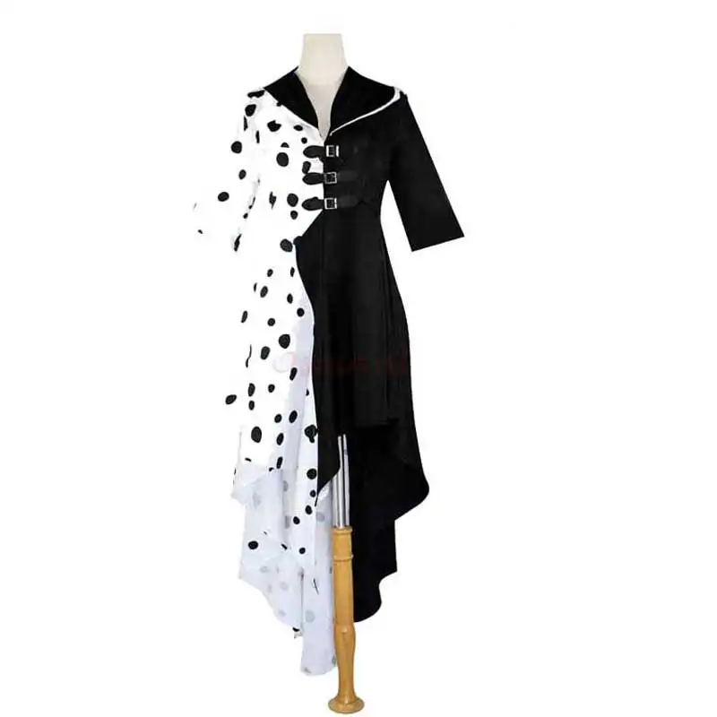 Evil Madame Cruella De Vil Costume Cosplay