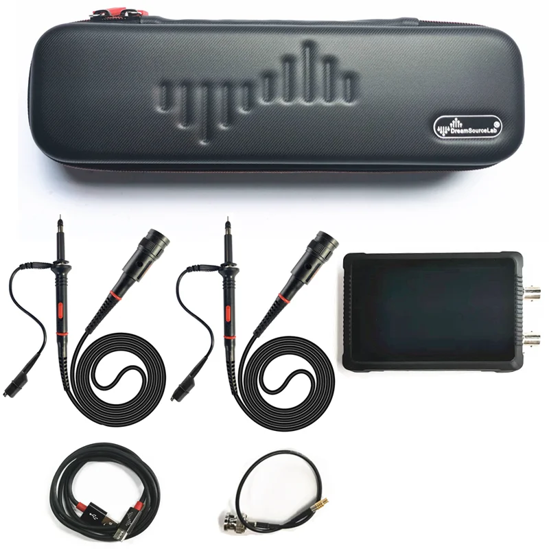 1GSa/s samplerate 150M bandwidth FFT Spectrum Analysis+Protocol Decoders Portable oscilloscope 3