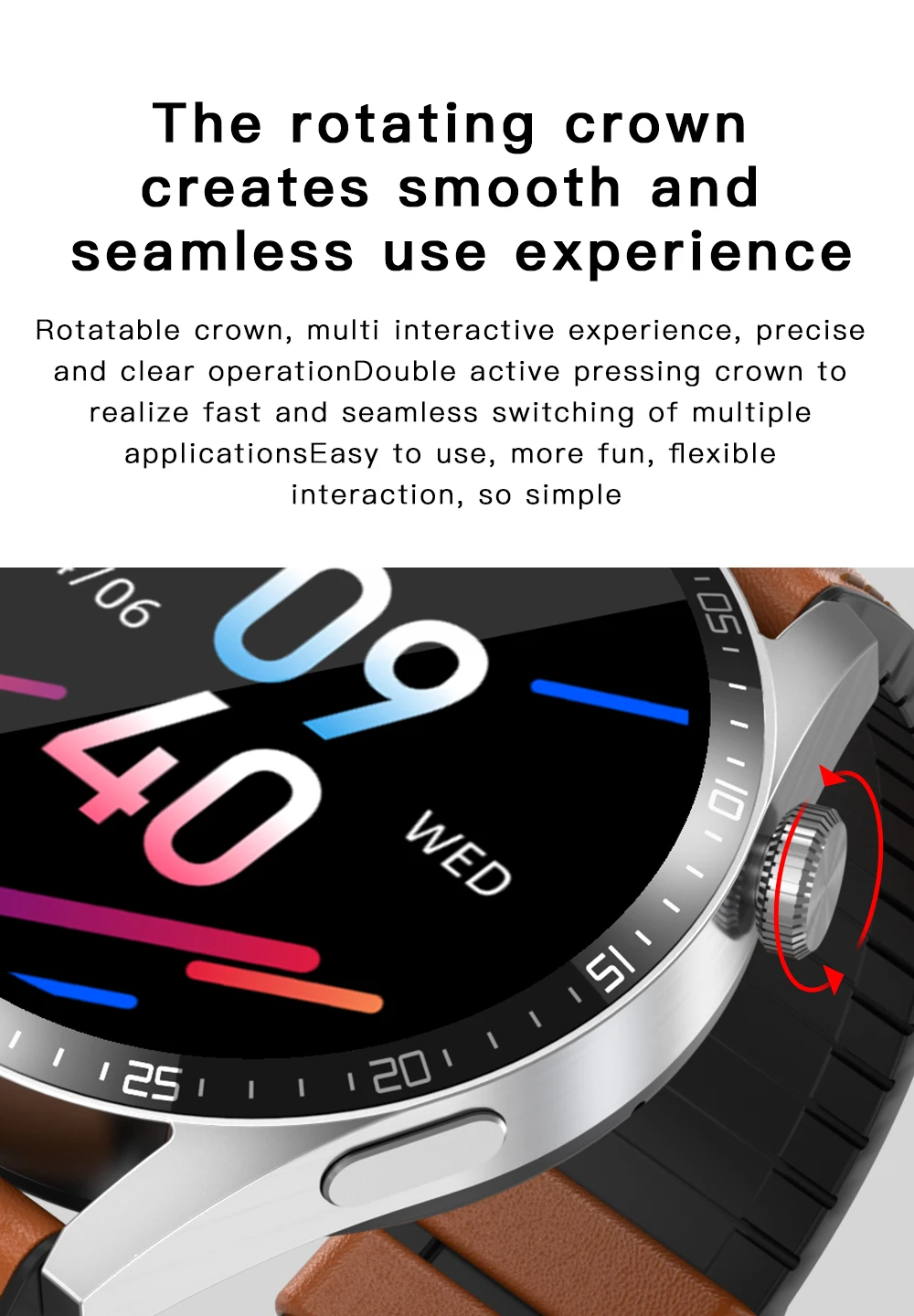 2020 New Smart Watch BT Calling Music Player AI Vice NFC Assistant Heart Rate Blood Oxygen Men Smartwatch Health Tracker+Box