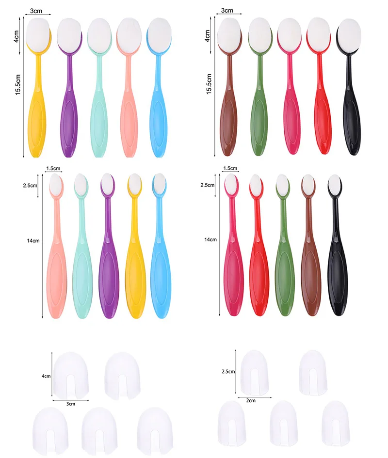 Blending Brushes and Brushes Caps set Flat Kit for DIY Scrapbooking Cards Making Ink Application Tools