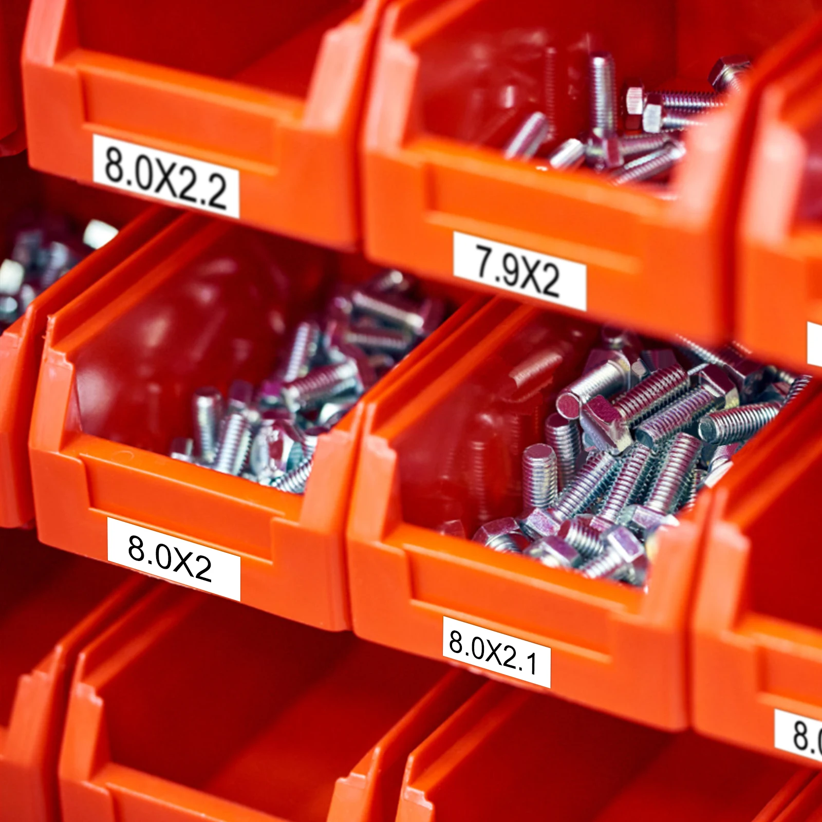 Dymo Rhino 5200 라벨 프린터용 비닐 영구 폴리에스테르 테이프, 유연한 나일론 라벨 테이프, 20PK 12mm 18488 18444 18432 IND