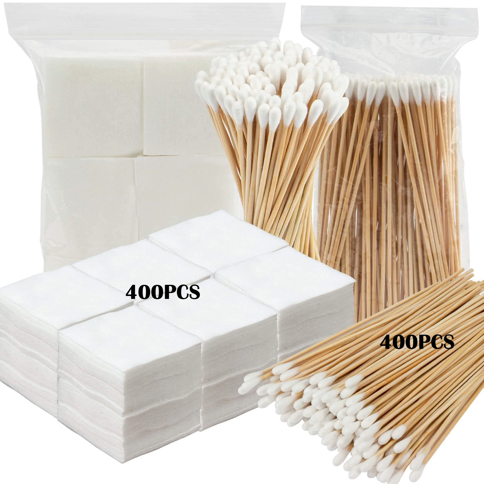Gun Cleaning Kit Pistols Cleaning Patches Lint Free 6 Inch Bamboo Cotton Swabs Weapon Supplies Tools