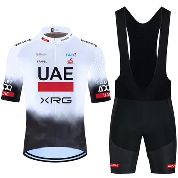 New Tour 2025 UAE Cycling Kit – Fast-Dry Road Bike Jersey & Shorts Set for Men & Women 1