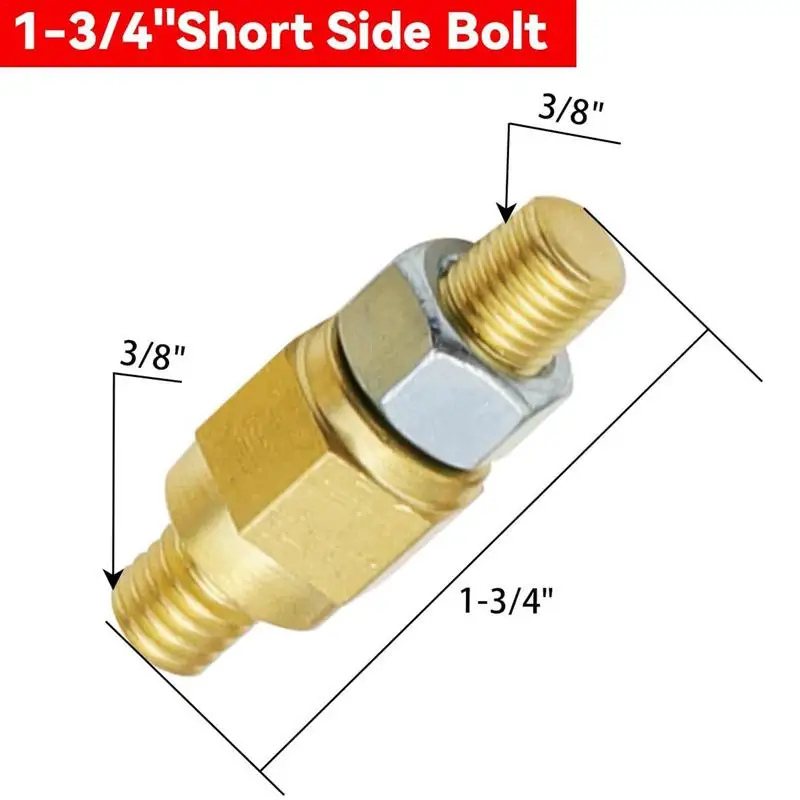 2pcs Side Post Battery Terminal Bolt Compatible with GM and Other Accessories to Battery, Standard Side Post Battery Terminal 3/8 16 Stud Extender Extension