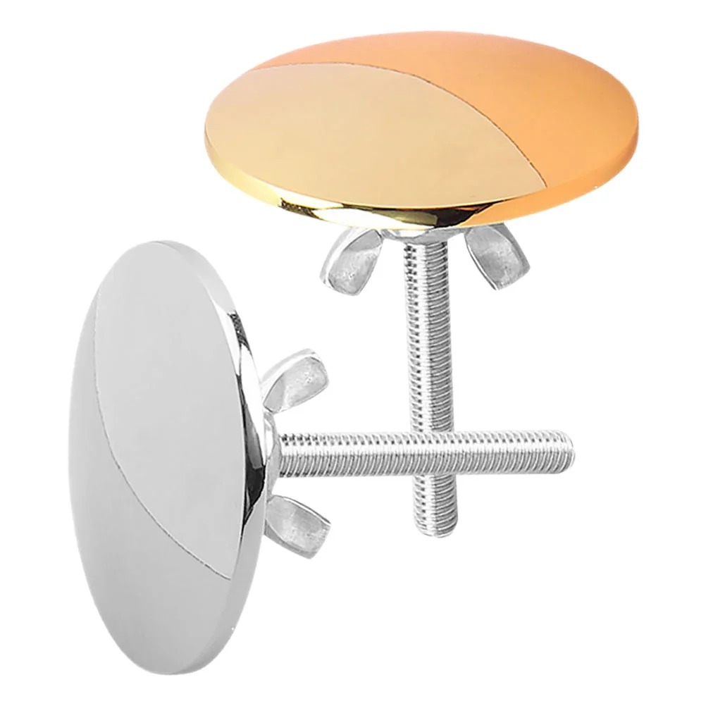 2 Pcs Sink Hole Cover Kitchen Decoration Decorate Decorative Zinc Alloy 304 Covers Bathroom Faucet