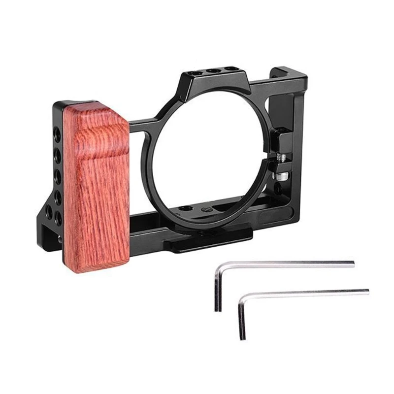 

Protective Cage for ZV1m2 Camera with Cable Clamp Aluminum Alloy Frame Cover 1/4'' 3/8'' Screw Hole Mount Frame Dropship
