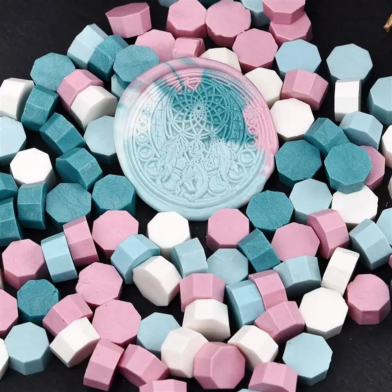 Retro Sealing Wax Color Seal Stamp Wax Beads 100Pcs Scrapbook Material Wedding Birthday Party Invitation DIY Art Decor Supply
