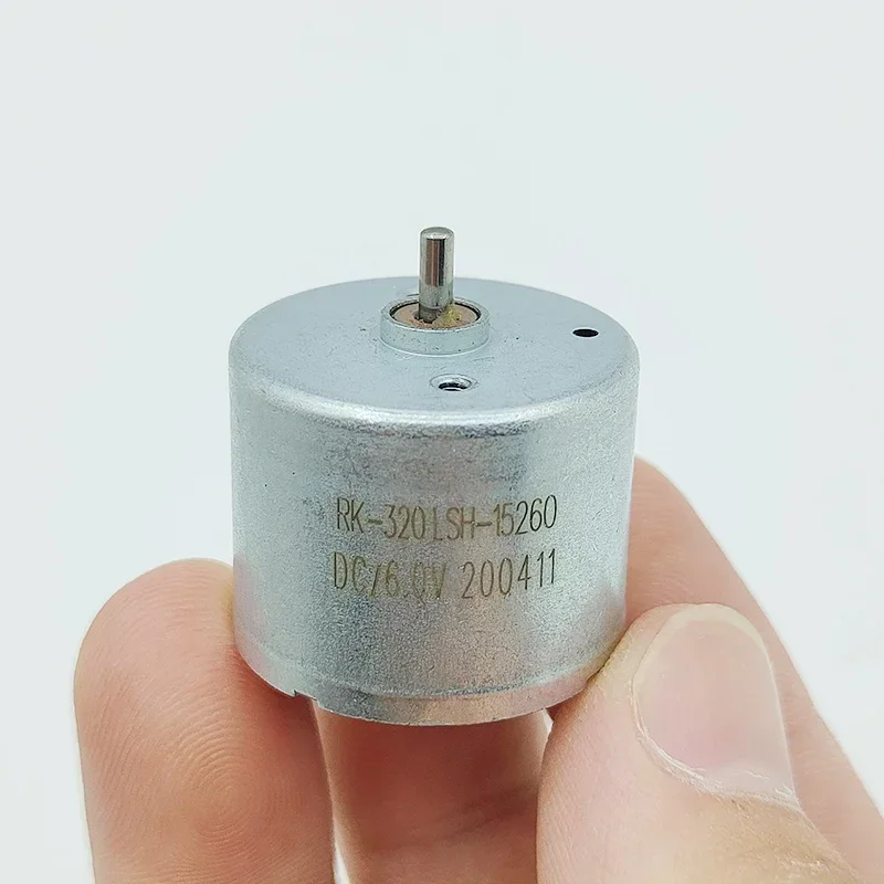 RK-320SH-15260 RF-320CH 미니 24mm 전기 모터 DC 3V 3.7V 5V 6V 9V 10900RPM 마이크로 라운드 스핀들 모터 DIY 취미 장난감 모델