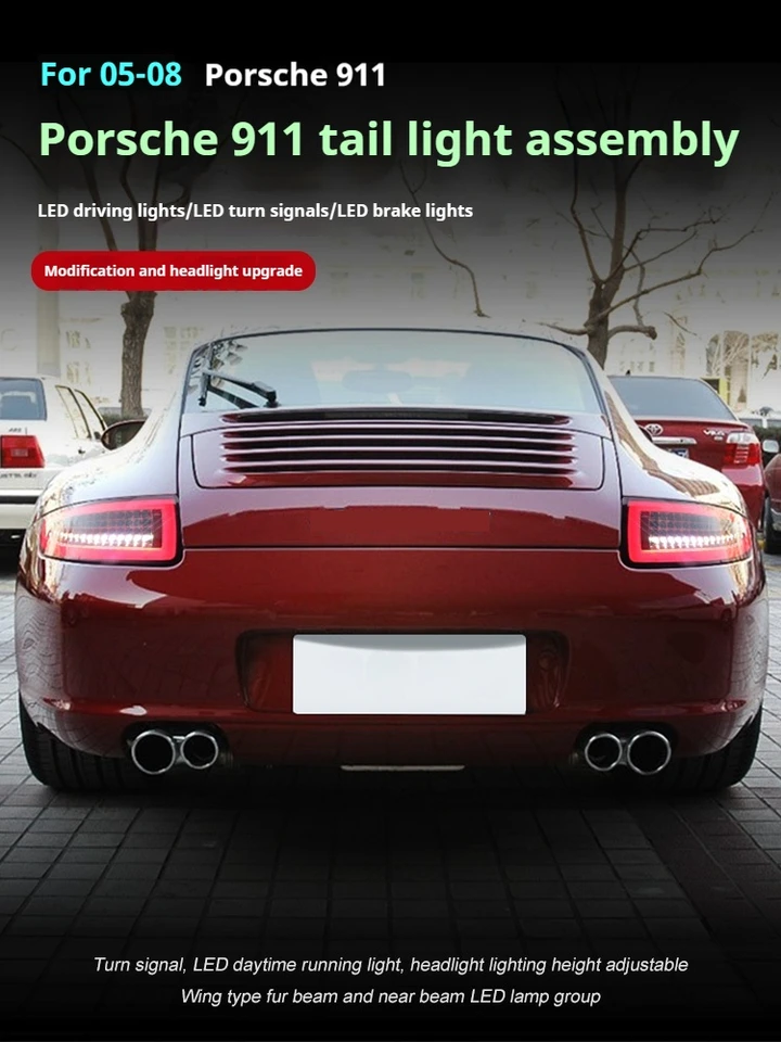 Juego De Pilotos Traseros Led Porsche 911 997 04-09 Aumado Led Bar Seq