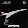 1:400 Metal Aircraft Model Replica, British Airways Concorde Airplane Scale Miniature Art Decoration Diecast Aviation Toy Gift 2