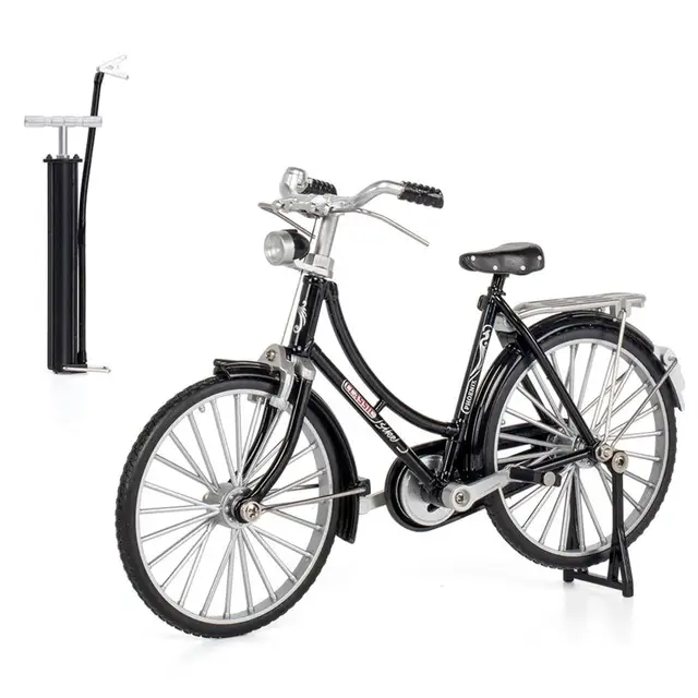 1:10 Mini Model Alloy Bicycle toy Finger Mountain bike Pocket Diecast simulation Metal Racing Funny Collection Toys for children 4