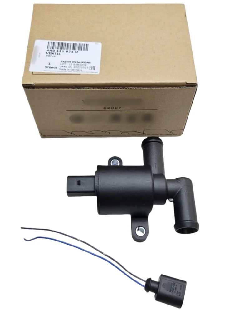 Car Heater Control Valve 4H0121671D 4H0121671B Solenoid Valve for Audi A4 A5 A6 C7 A7 A8 Q5 Volkswagen Golf 7 Passat B8