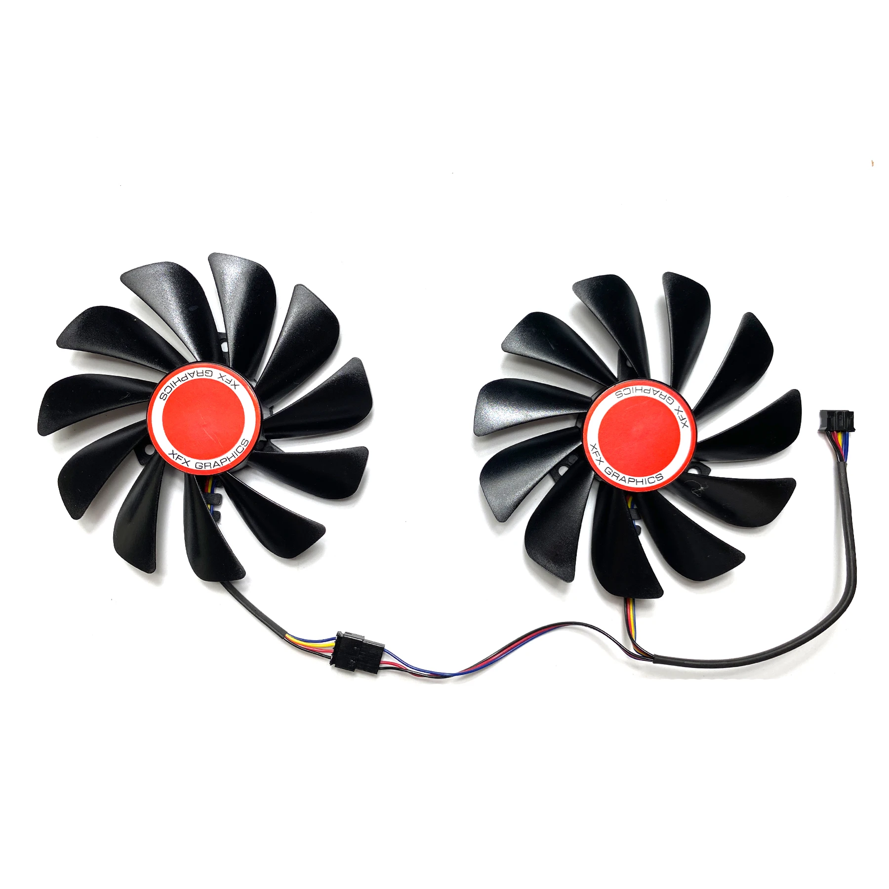 Placa Gráfica Substituição Ventilador Xfx Radeon Rx580 588 590 Gme Black Wolf Versão Black Wolf Cf1010u12s 8gb Novo - Imagem 2